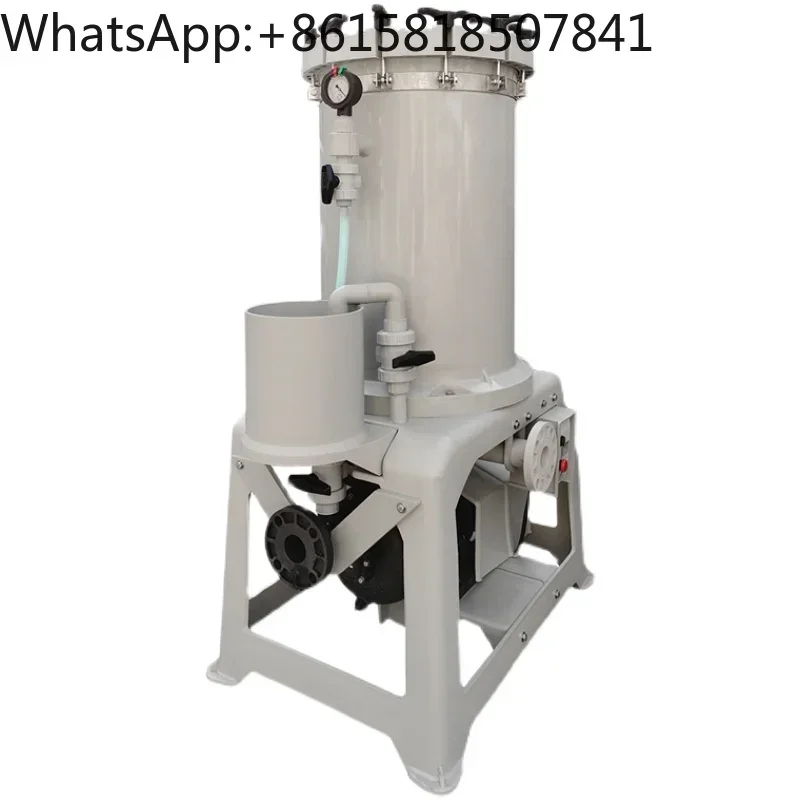 Industrial chemical acid and alkali resistance electroplating solution, anti-corrosion filter, chemical liquid separation