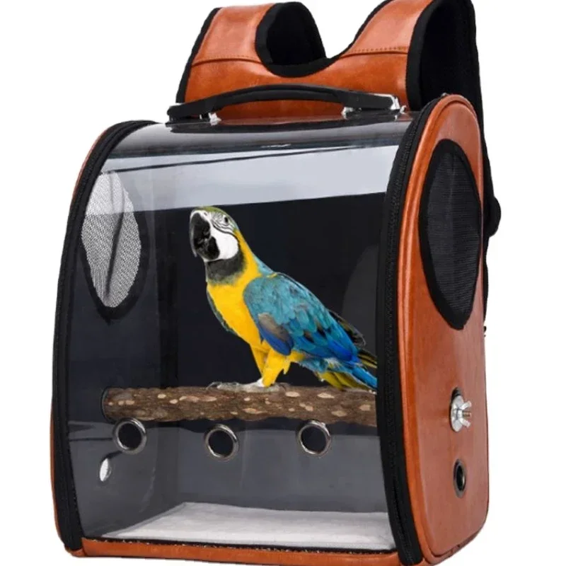 Pet Carrier Deluxe Parrot Bird Travel Backpack Breathable Outdoor Carrying Bag