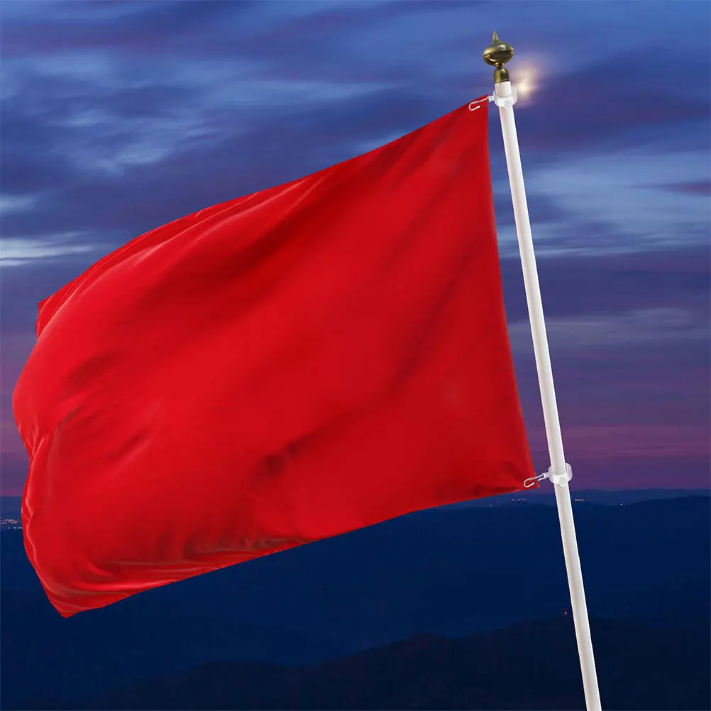 

6pcs Flag Fixing Buckles: Durable Pc Wind-Resistant Outdoor Flag Mounting Clips, Rotating Anti-Wrap Ring For Garden