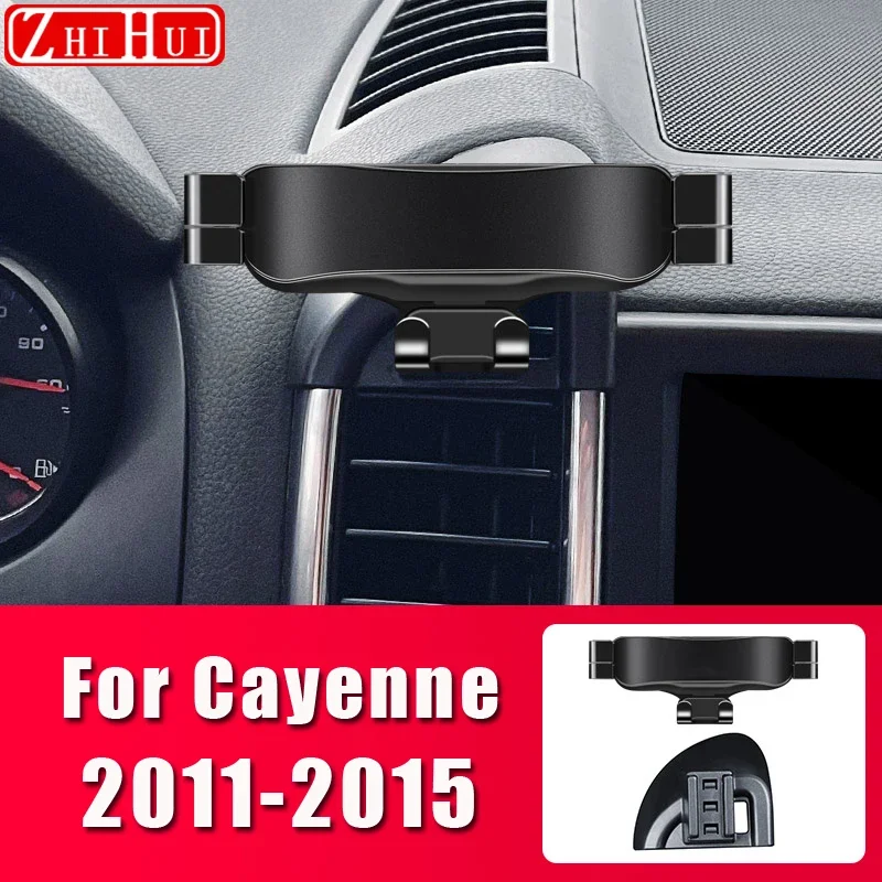 

For Porsche Cayenne 2011-2015 Car Styling Mobile Phone Holder Air Vent Mount Bracket Gravity Phone Holder Auto Accessories