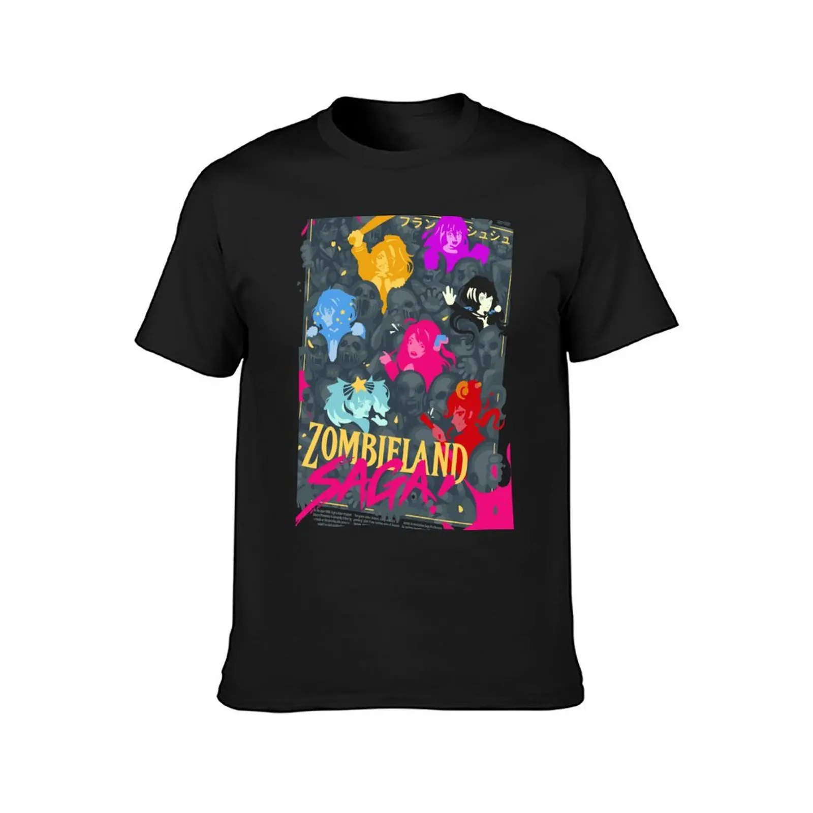 Zombieland Saga T-Shirt blacks anime clothes aesthetic clothes graphics t shirt men