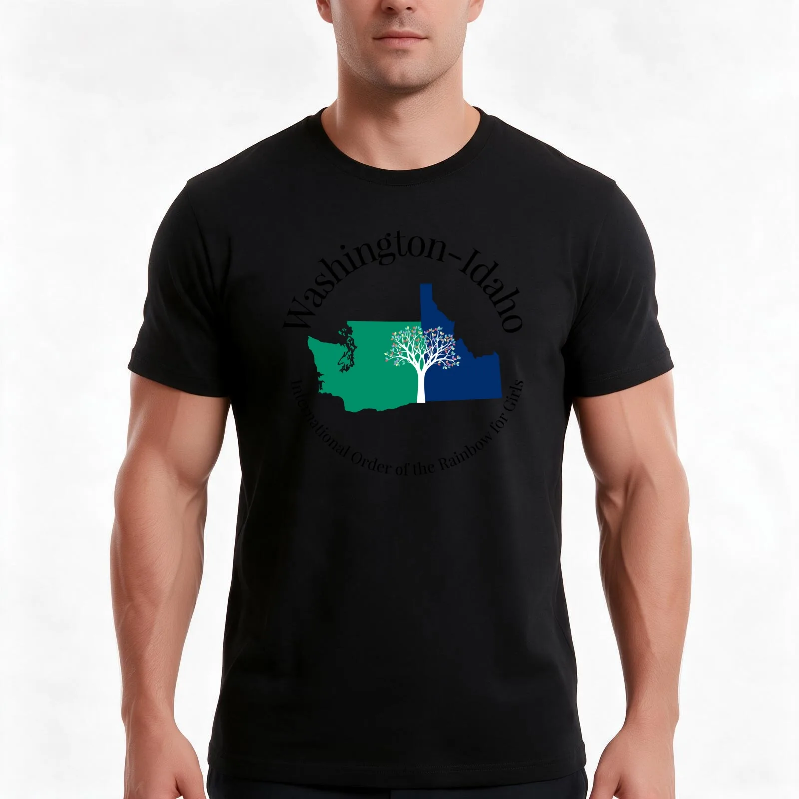 Washington Idaho IORG T-Shirt, Summer Casual Cotton Tee, Oversized Streetwear Tops, Vintage Graphic Print, Unisex Men Women