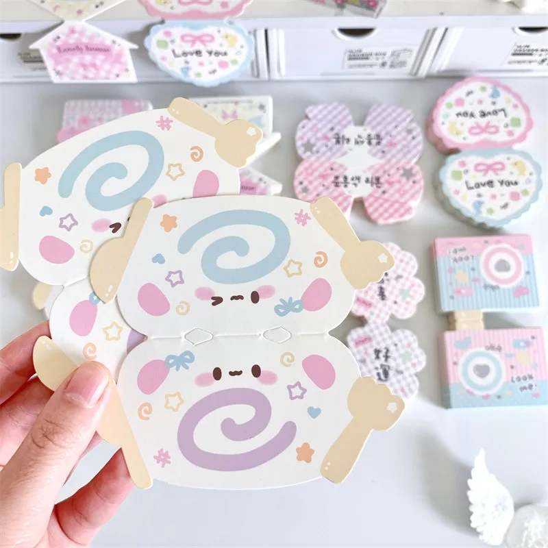 40pcs Cute Irregular Head Cards, Kpop Idol Photocard Packing Materials, Decor Cards for Photocard Baking Gift Packaging Supplies