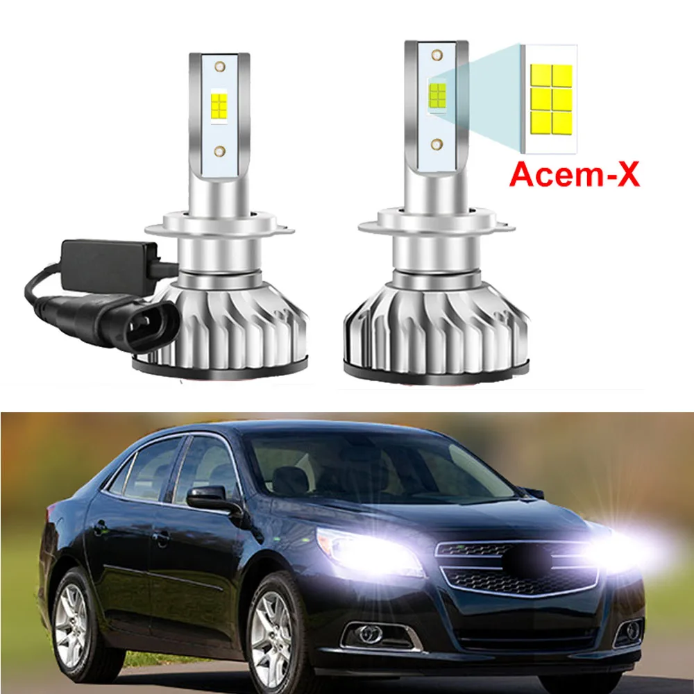 

2Pcs Car LED Headlight Bulbs For Chevrolet Chevy Malibu LS 2013 2014 2015 (Fit Original halogen bulbs model only)