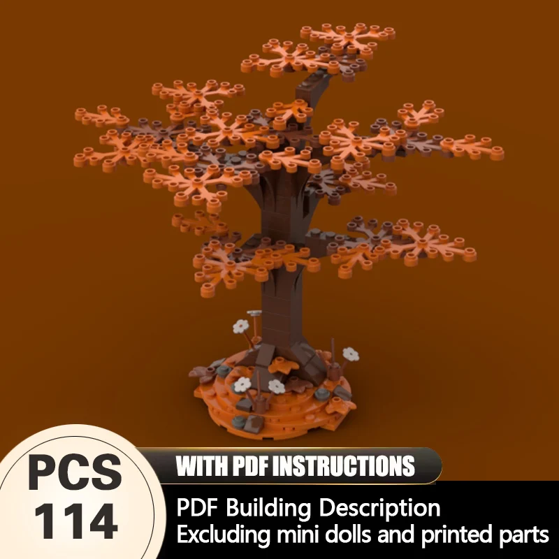 

Creators Animal Series Model MOC Building Bricks Fall Tree Modular Technology Gifts Holiday Assemble Children Toys Suit