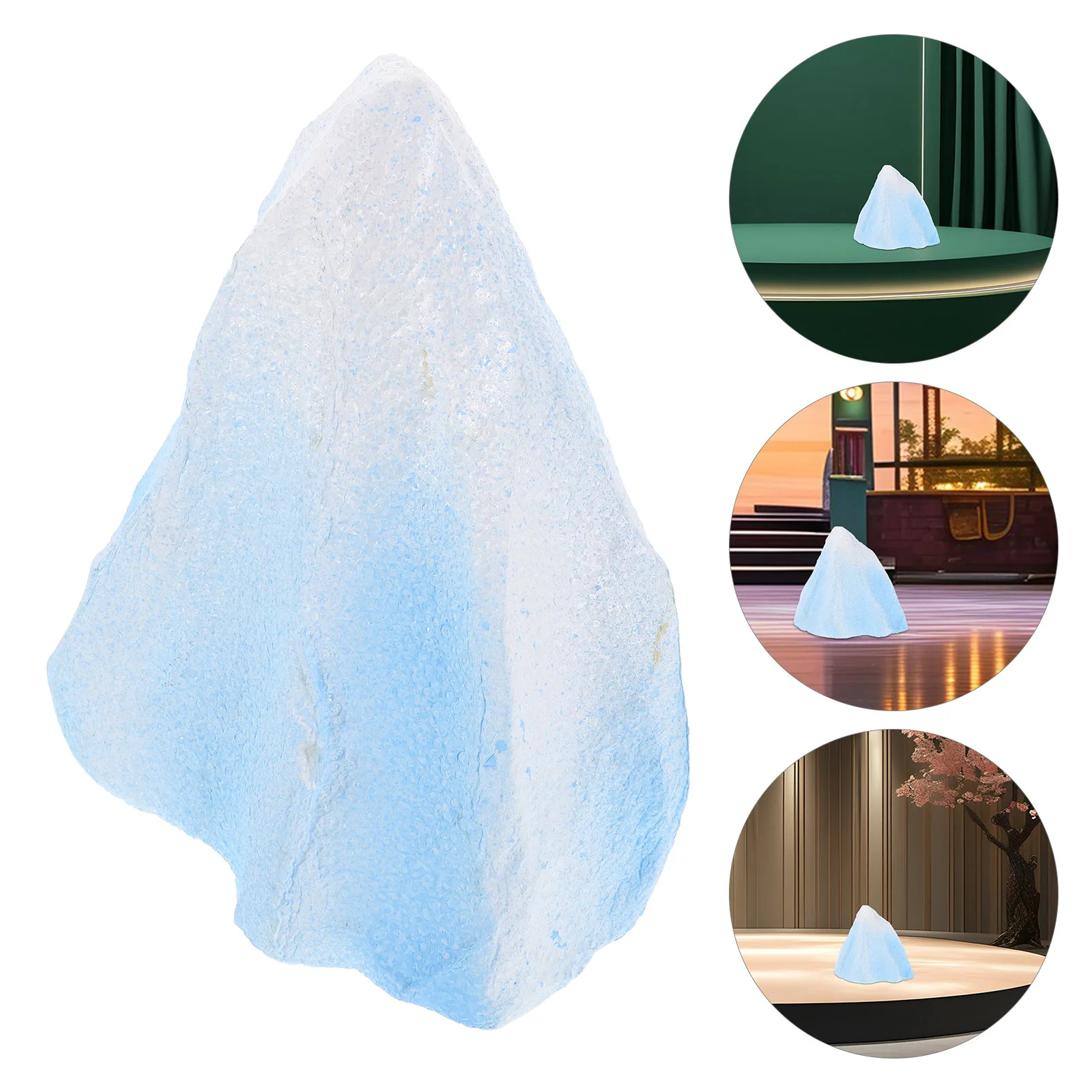 

20 Cm Realistic Iceberg Rockery Sculpture Foam Diorama Supplies Snow Mountain Scene Prop For Photography Stage Decor Aquarium