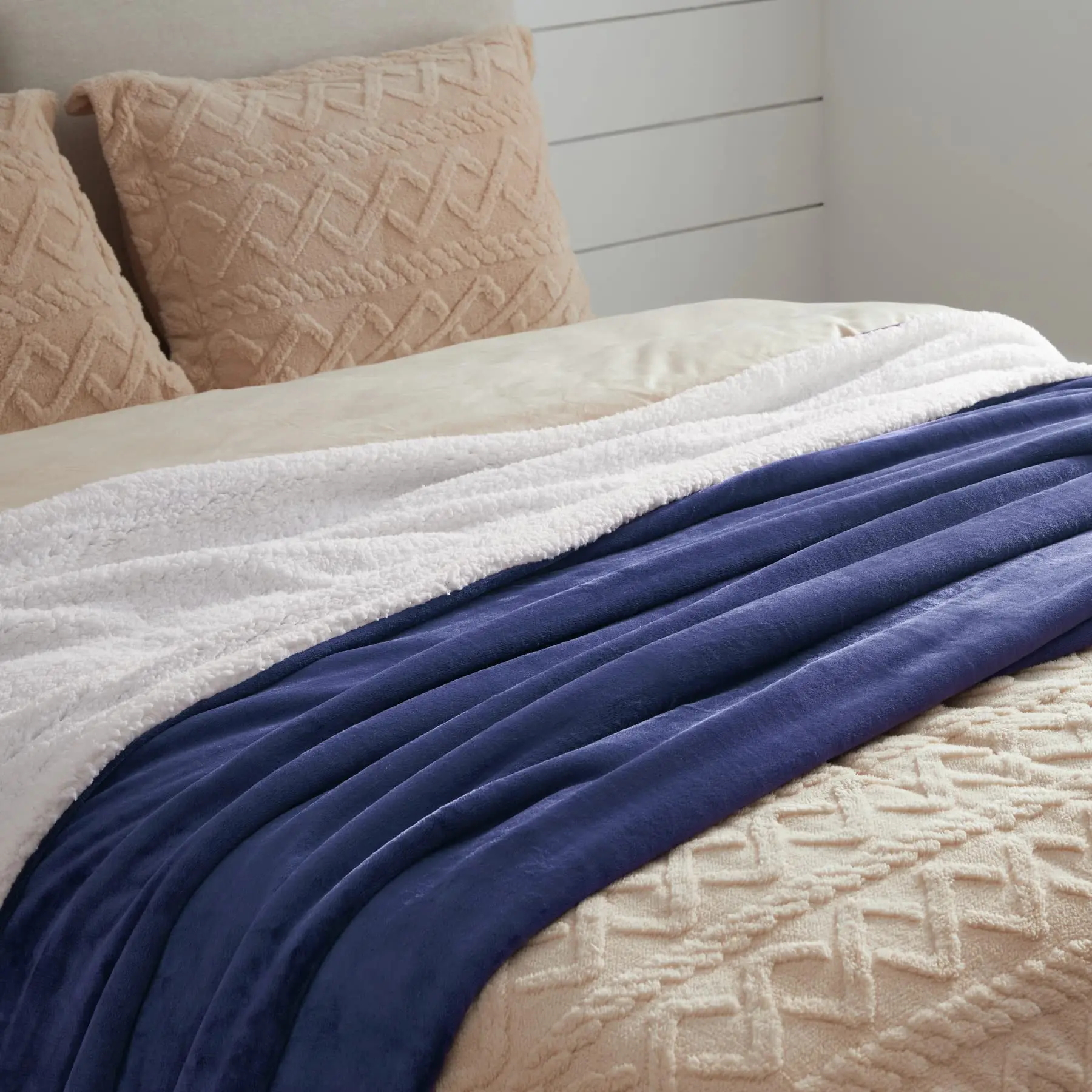 Manta para cama, franela, Cachemira, ligera, felpa, gruesa, peluda, cálida, suave, antiestática, microfibra, 59x79 pulgadas