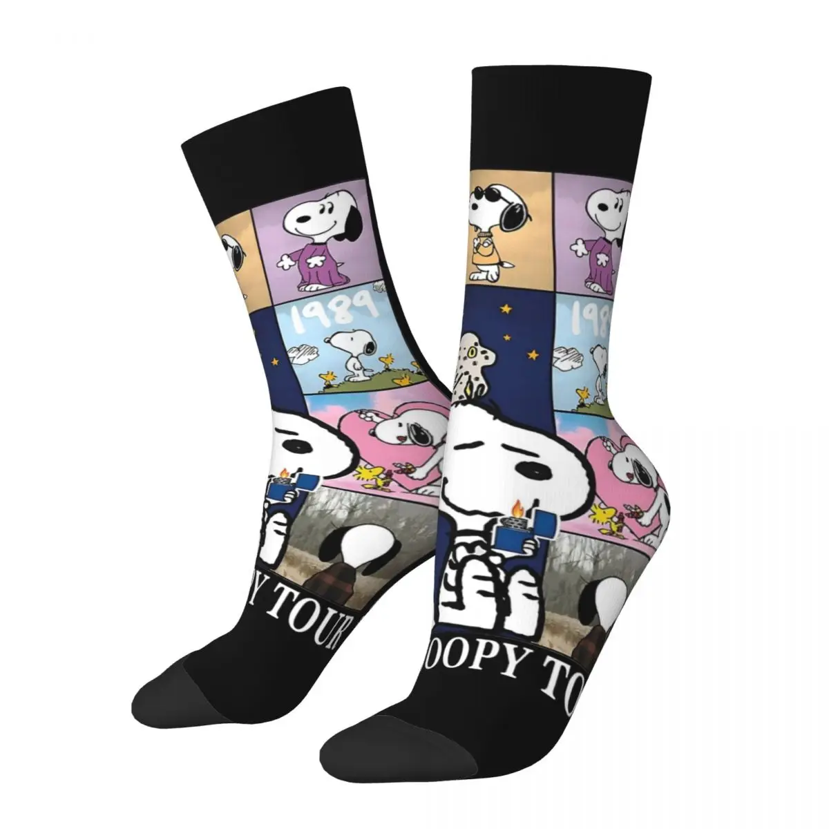 Happy Funny Male Men Socks Hip Hop Cute Snoopy The Eras Tour Sock Sport Women\'s Stockings Spring Summer Autumn Winter