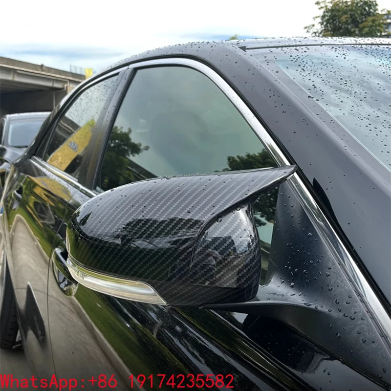 

Car Carbon Fiber Rearview Cover Protector Anti-scratch for toyota Reiz 2010 2011 2012 2013 2014 2015 2016 Exterior Accessories