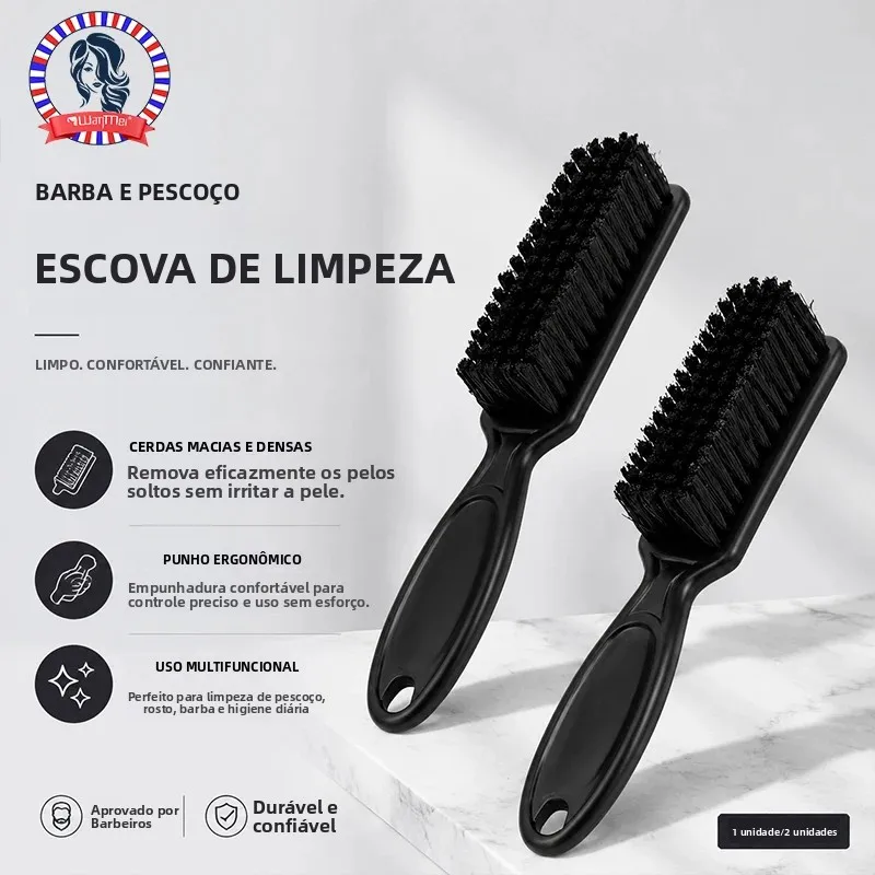 1pc/2pcs pente de barba, escova de limpeza de cabelo, espanador de pescoço de barbeiro, pente de remoção de cabelo ferramentas de cabeleireiro