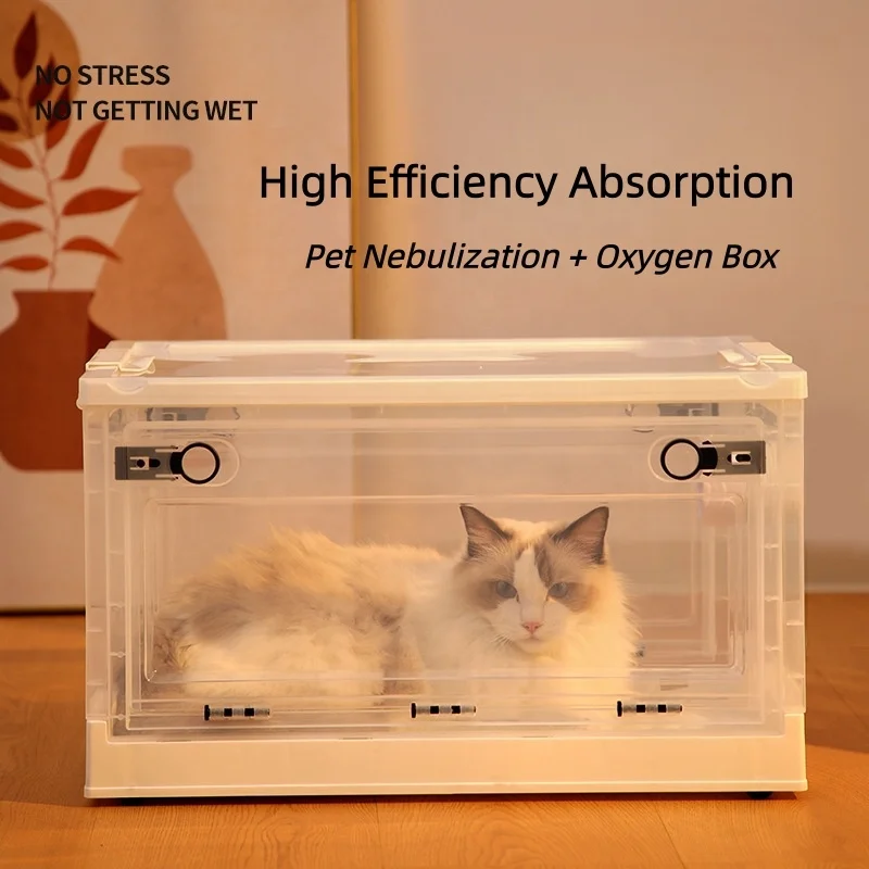 Plastic Veterinary Cage for Pet Hospital Pet Nebulization Cage