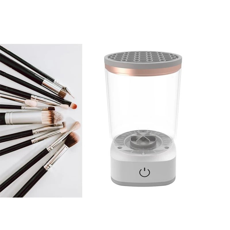Nettoyeur de pinceaux de maquillage électrique portable avec prise USB, nettoyeur rapide, caoutchouc, machine, livres