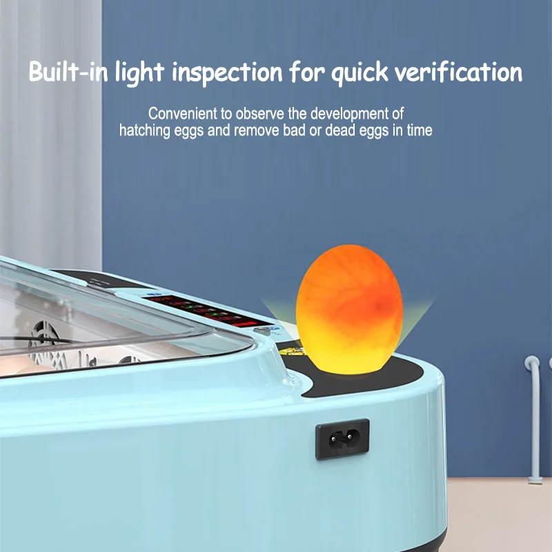 Home Use Fully Automatic Smart Incubator One Key Hatching Machine for Chicken Duck Auto Turning Moisturize High Hatching Rate