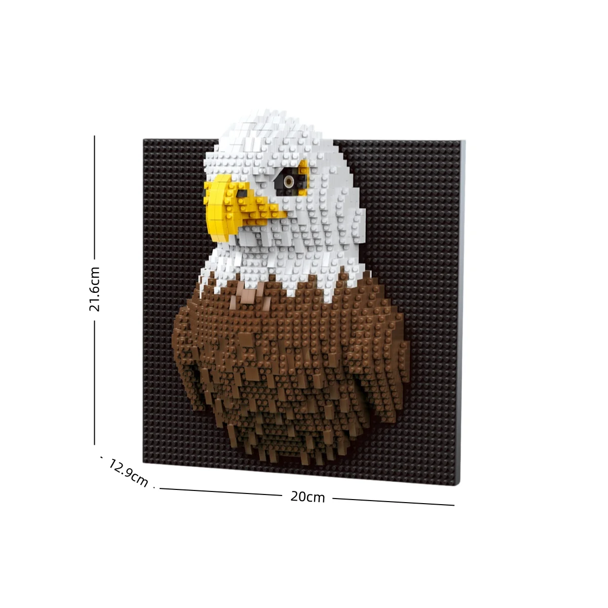 KNEW BUILT Chameleon, Parrot, kreative 3D-Tier-Wandmalerei, Mikrobausteine – DIY-Desktop-Dekoration, Puzzle-Spielzeug, Weihnachts- und Geburtstagsgeschenk – Detail 4