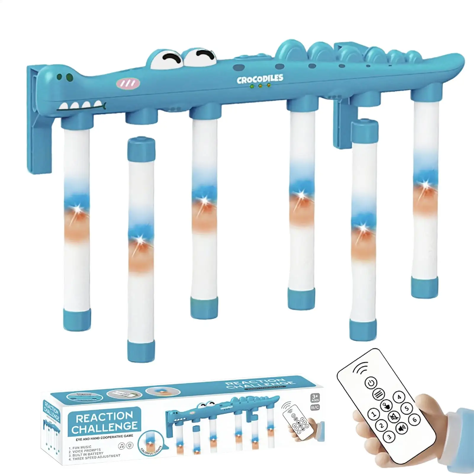 لعبة التدريب المنعكسة مع 3 أوضاع للسرعة للأطفال والكبار، ألعاب رياضية تفاعلية لتطوير مهارات التفاعل