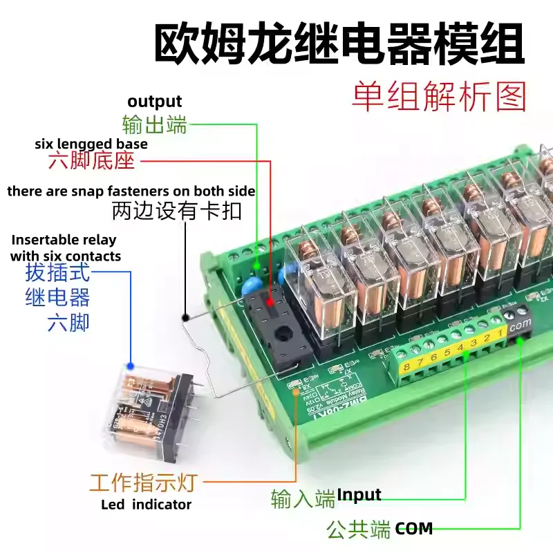 8 Channels Din Rail…