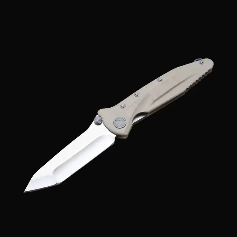 MICRO Delta Titanium Handle D2 Blade Ceramic Bearings Pocket Survival EDC Tool Camping Hunting Utility Outdoor Folding Knife