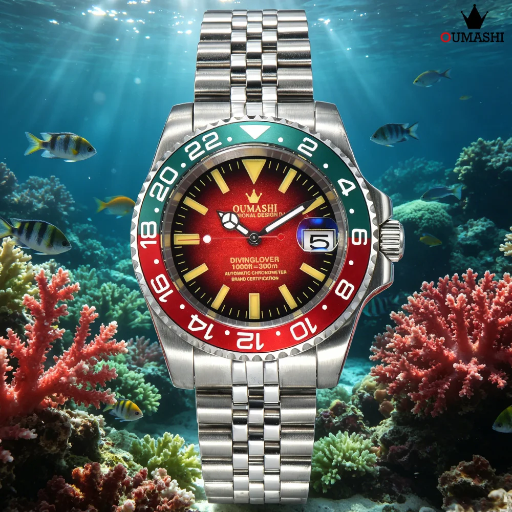 40mm NH35 Watch Luxury Men's High Quality Automatic Mechanical Watch Stainless Steel Sapphire Glass Waterproof Case NH35 Watch