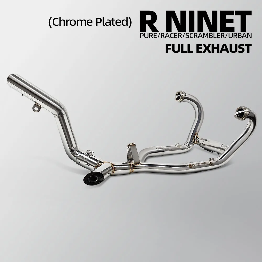 Motorcycle Exhaust System Full System High Flow For BMW R nineT Pure Racer Scrambler Urban G/S 2014-2023 Street Bike
