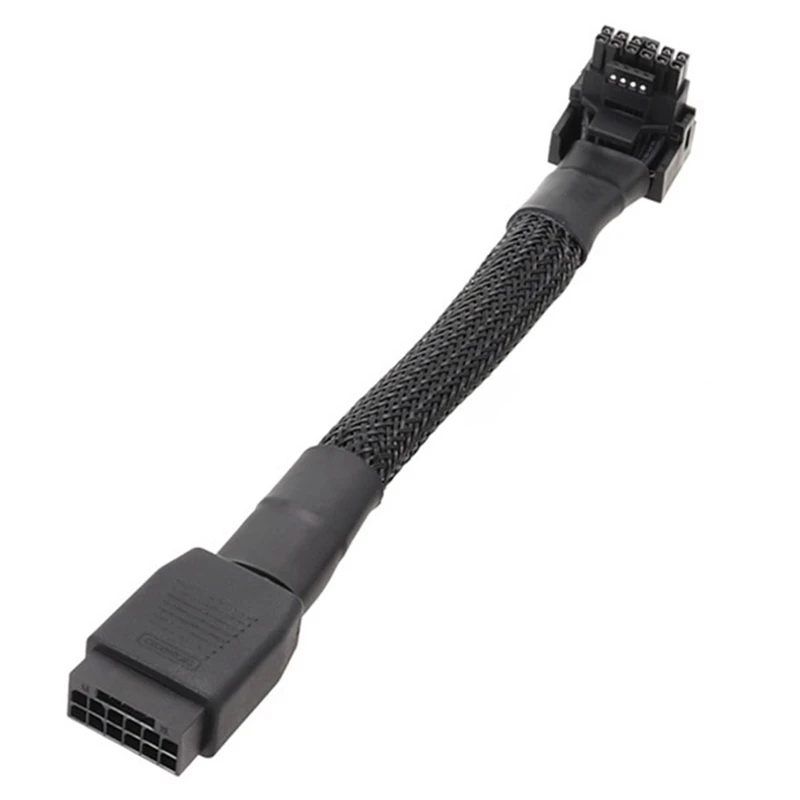 

16PIN Video Card Elbow Cable Graphics Card 2VHPWR Straight Head Turning Head Cable PCIE5.0 Cable 12+4PIN Adapter Cable