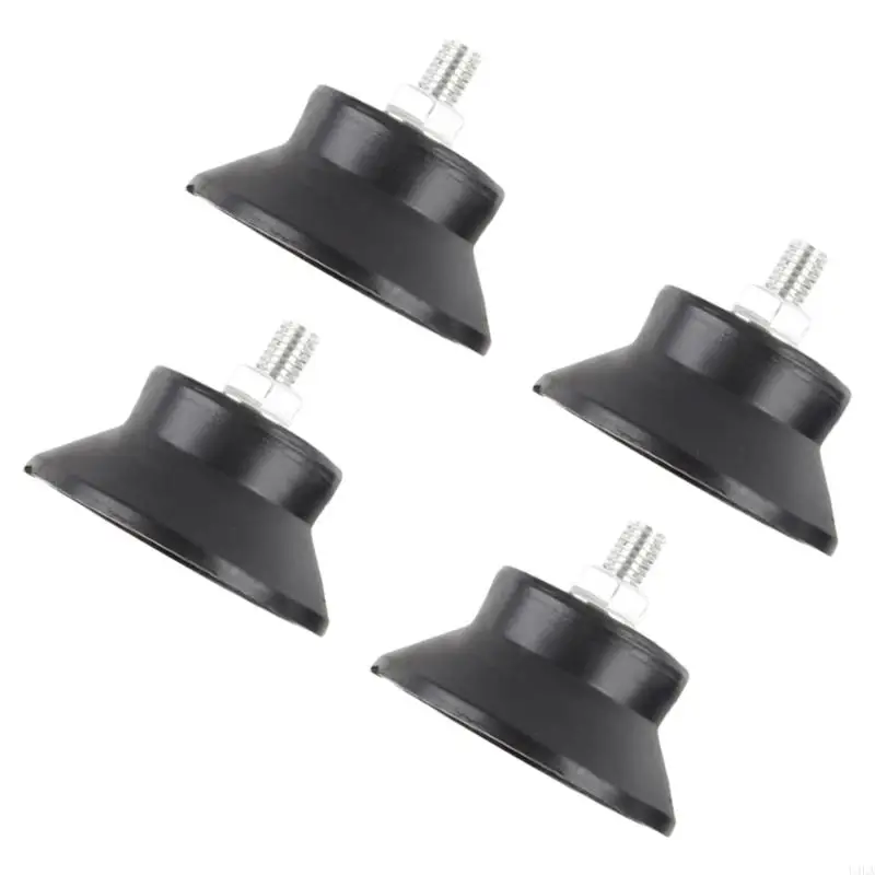 U4LA Pack of 4 Elasticity Equipment Dampeners Rubber Pad for Appliances Noise Control