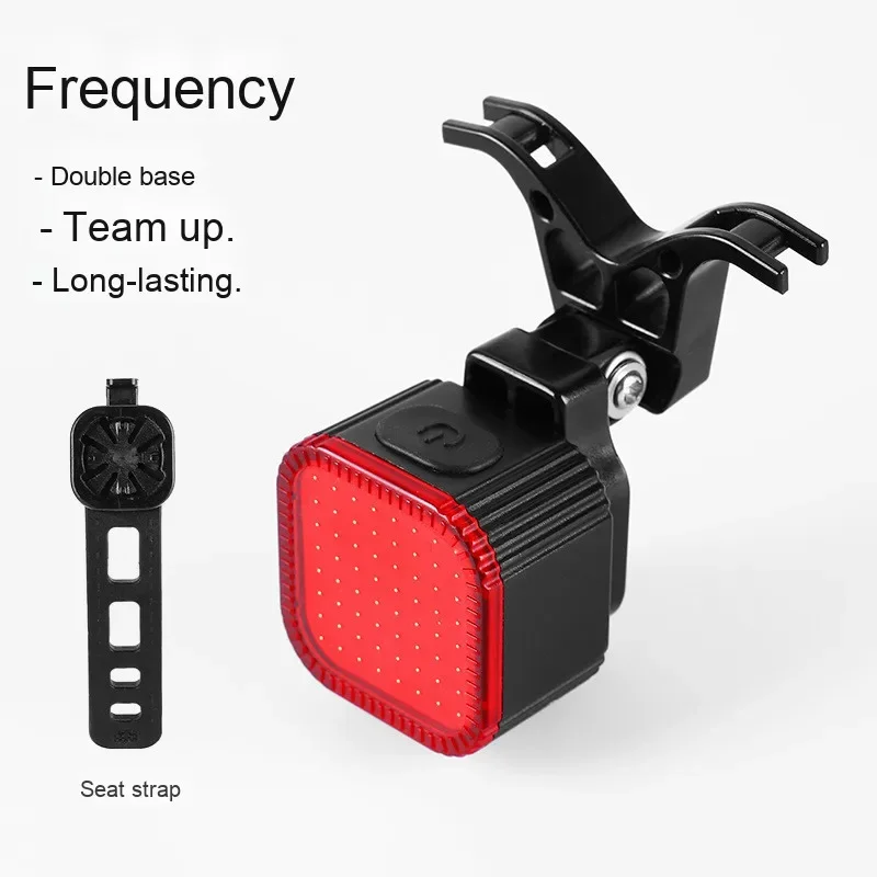 الذكية دراجة الفرامل ضوء IPx6 الضوء الخلفي USB نوع-C الدراجة الذيل الضوء الخلفي السيارات وقف LED ركوب تحذير السلامة الدراجات ضوء جديد