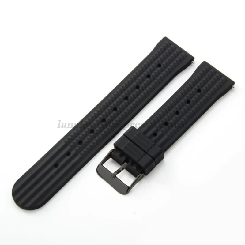 Rubber Watch Band 20mm 22mm for Seiko Diving 007 009 Water Ghost Abalone Canned Soft Silicone Universal Sport Strap Replacement image 6
