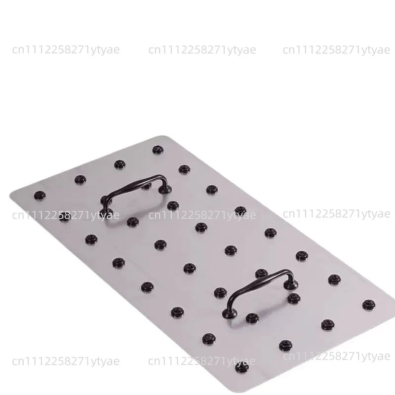 Hand‑Press Nursery Tray Hole Puncher Stainless Steel Dimple Making Tool For Farm Seedling Tray Sowing Pre‑Treatment