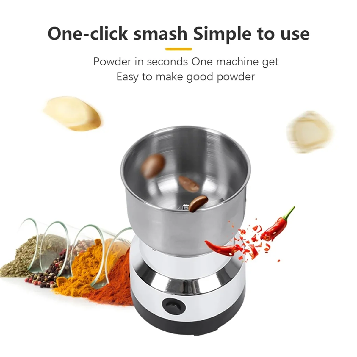 Grinder Household Electric Bean Grinder Dry Grinder Portable Coffee Bean Beater for Coffee Powder Machine US image 4