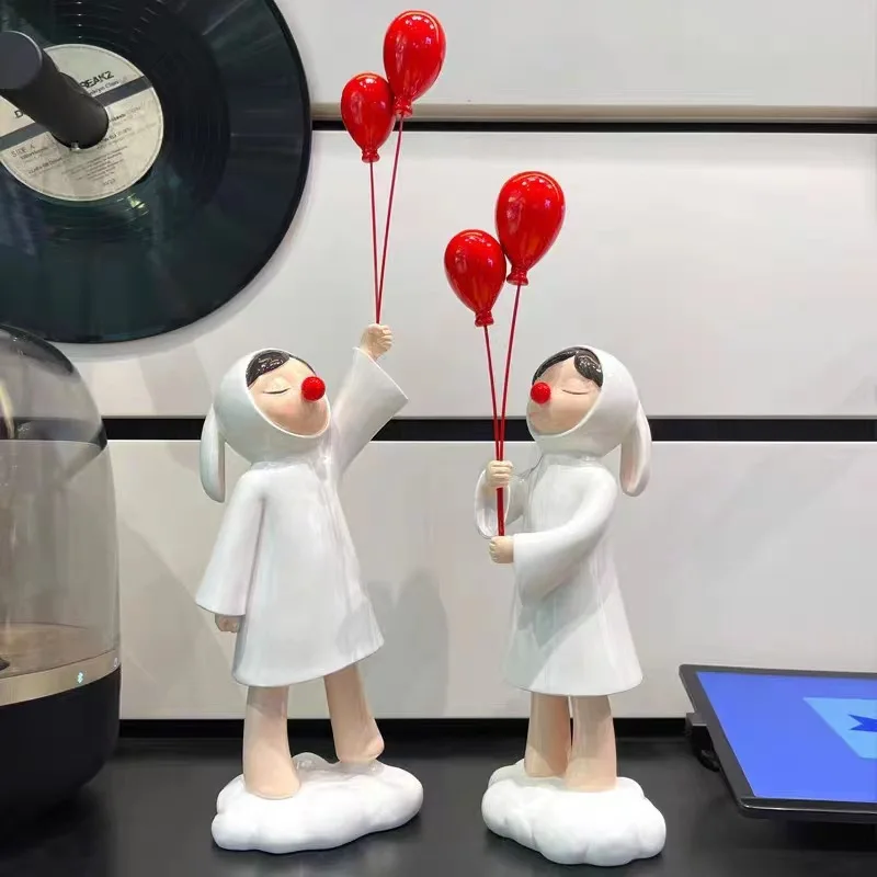 

Modern Minimalist Balloon Girl Decoration Living Room TV Cabinet Hallway Showroom Children's Store Room Home Decoration