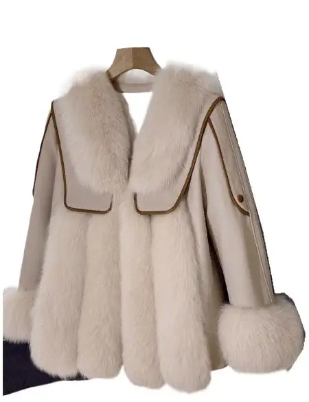 

2025 Women's Clothing Fashion Fox Fur Faux Fur Coat Winter New 1117
