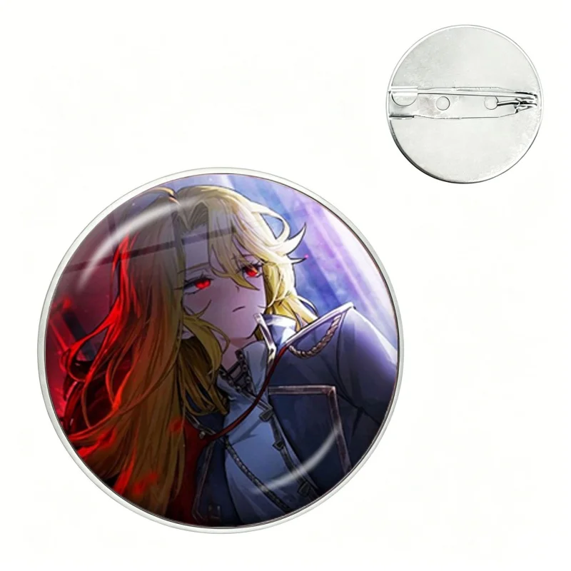 Cool Meursault Don Quixote Cartoon Keychain Glass Cabochon KeyRing Bag Car Key Chain Ring Holder Charms Jewelry Gifts