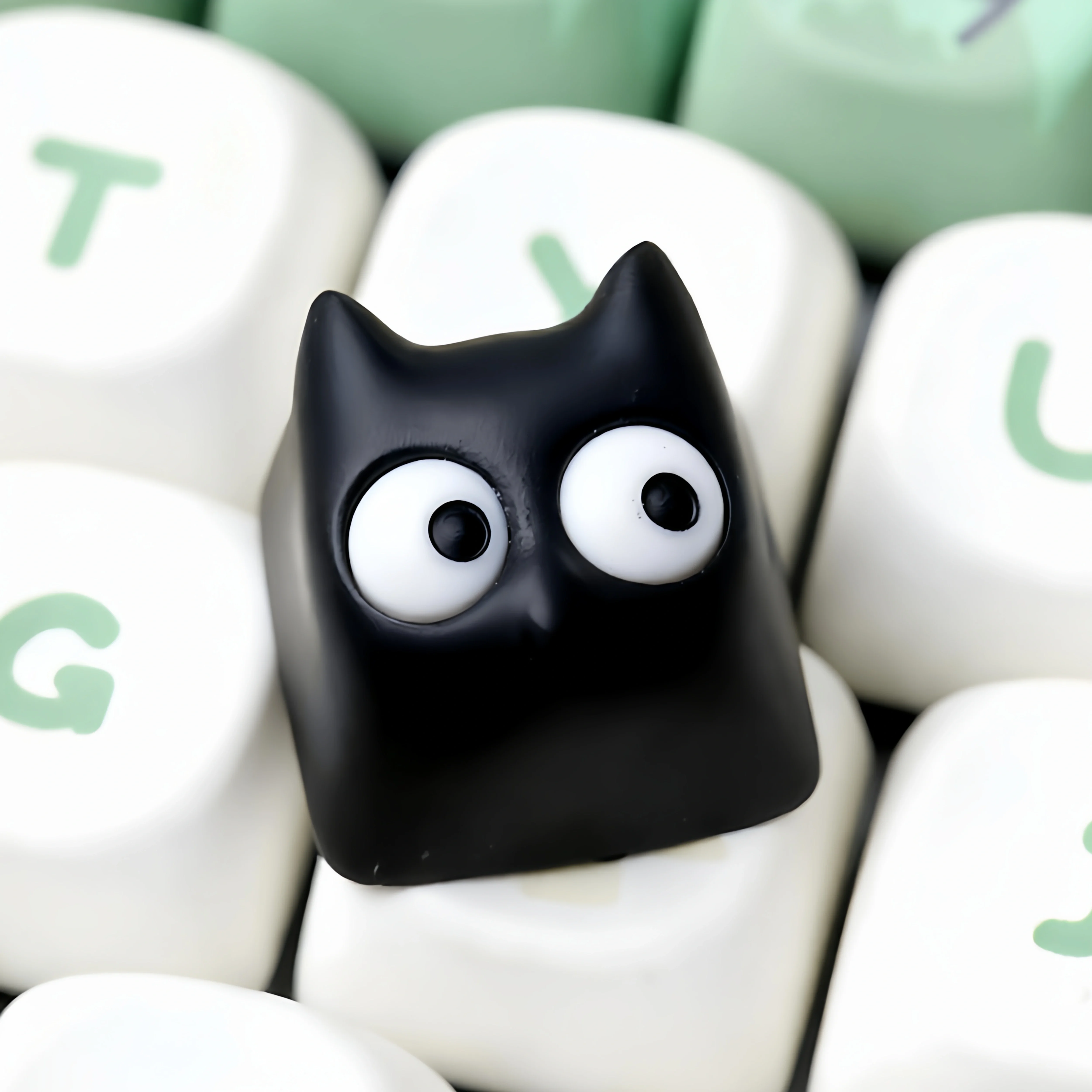 

Cute Animal Keycaps Custom Resin Keyboard Keycaps Anime Cartoon Chibi Artisan Key Caps for Mechanical Keyboard Game Accessories