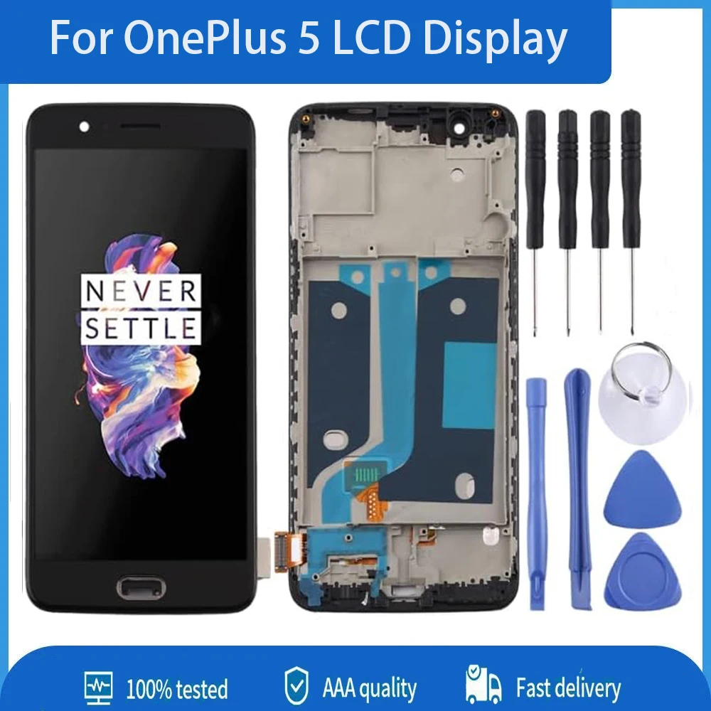 AMOLED / TFT 5.5\'\' For OnePlus 5 1+5 A5000 LCD Display Touch Screen Digitizer Assembly For OnePlus 5 LCD Screen Replacement