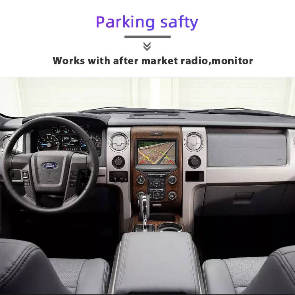 Carsanbo For Ford Pickup Truck F150 F250 F350 F450 F550 Handle Backup Camera Reverse Parking Camera Night Vision Camera