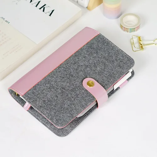 A6per A7 PVC 올 클리어 인서트 포켓, 느슨한 잎 노트북 플래너 정리함, 6 링 바인더 액세서리, 한국 문구 