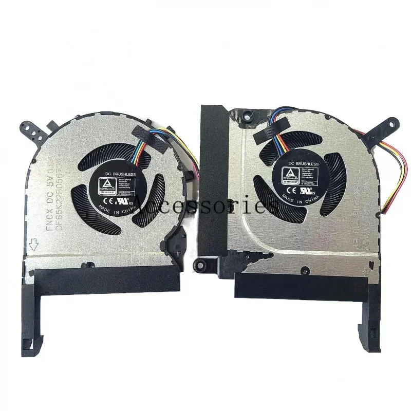 New CPU   GPU Fan Cooler Set for Asus Strix TUF 2 Gaming A15 FA506 FA506Q FA506QR A17 FA706 FNCX FNCY 2021