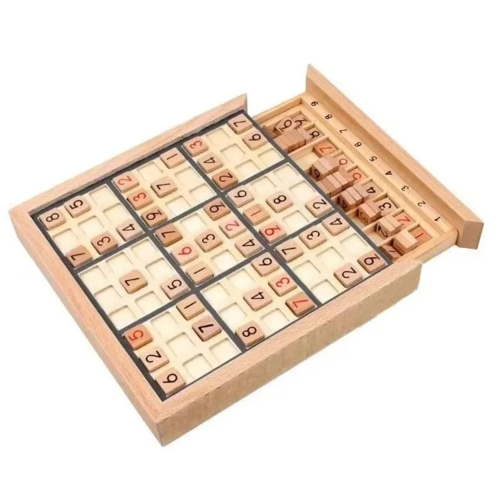 Jeux de Sudoku en bois, jeux de logique de conception de chiffres, Puzzles mathématiques, Puzzles d'inference, jeux éducatifs de Style Montessori