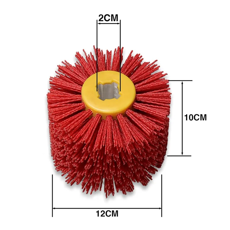 ABDJ-80 Grit Zeichenradtrommel zum Entfernen von Farbrost, Oberflächenkonditionierungswerkzeugtrommel, 4,7" x 4" Polieren und Polieren