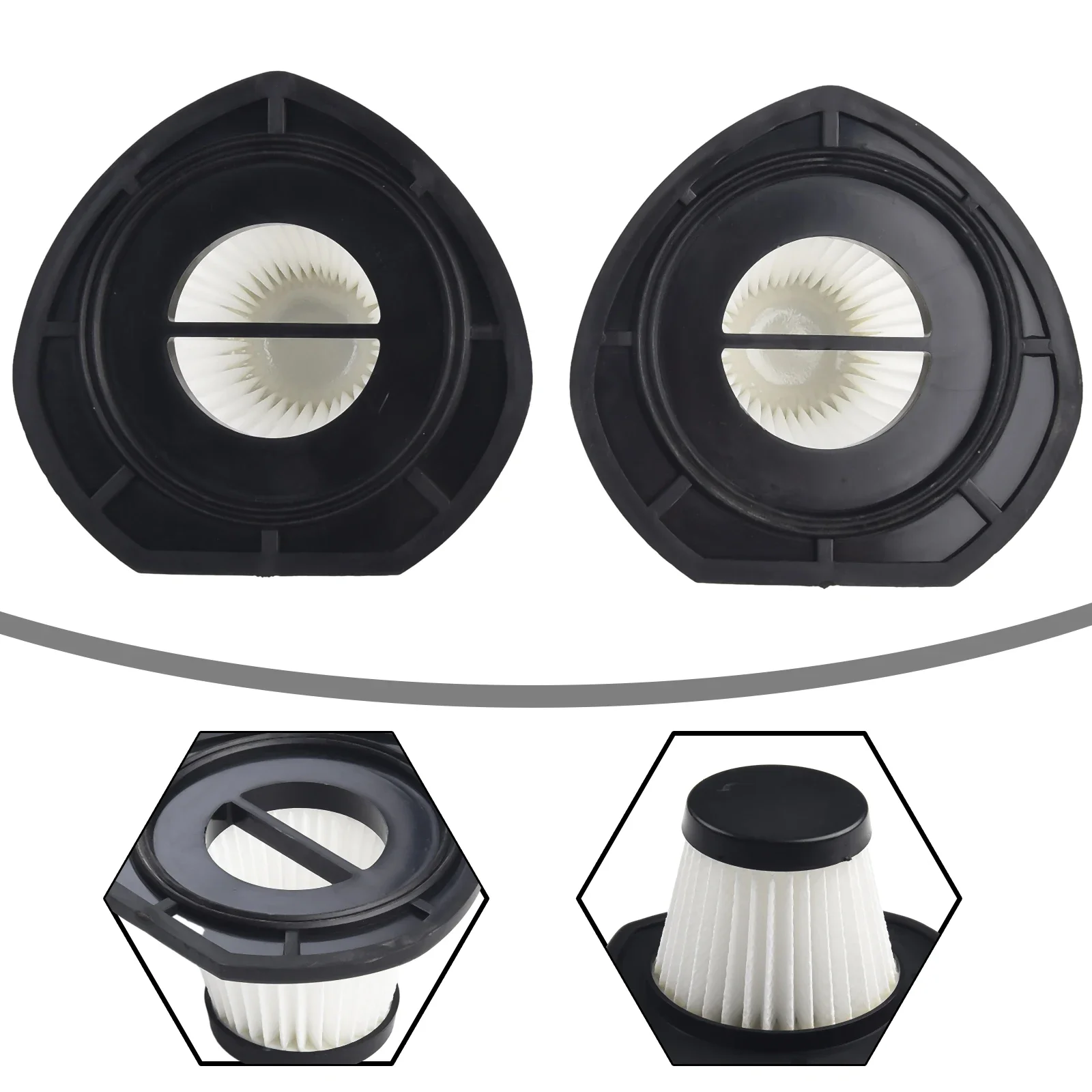 Совершенно новые фильтры, детали для пылесоса, моющиеся, 2 шт., аксессуары, автомобильный блок для очистки пыли для JD-39 R-6053, портативный