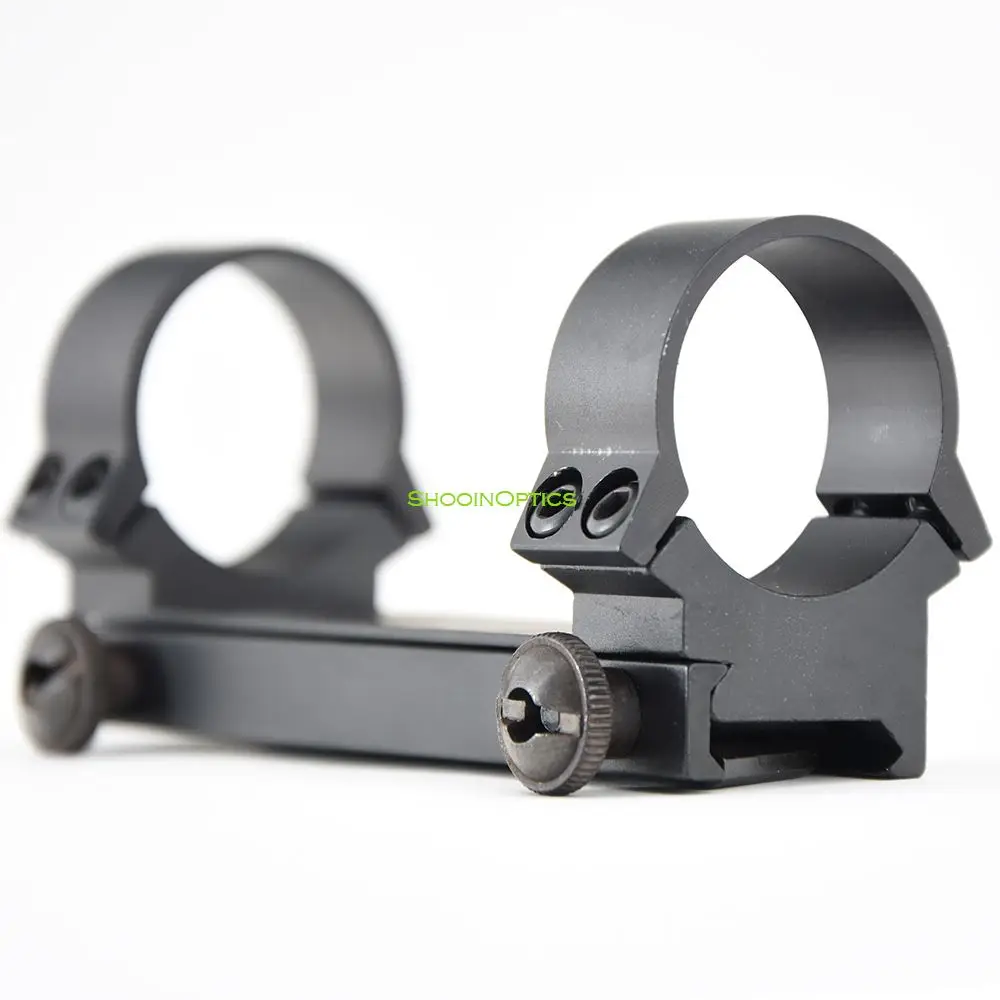 Shooin Optics Riflescope Low Baseline 21mm Weaver Rail Mount 30mm 1.25 Inch Tube Ring