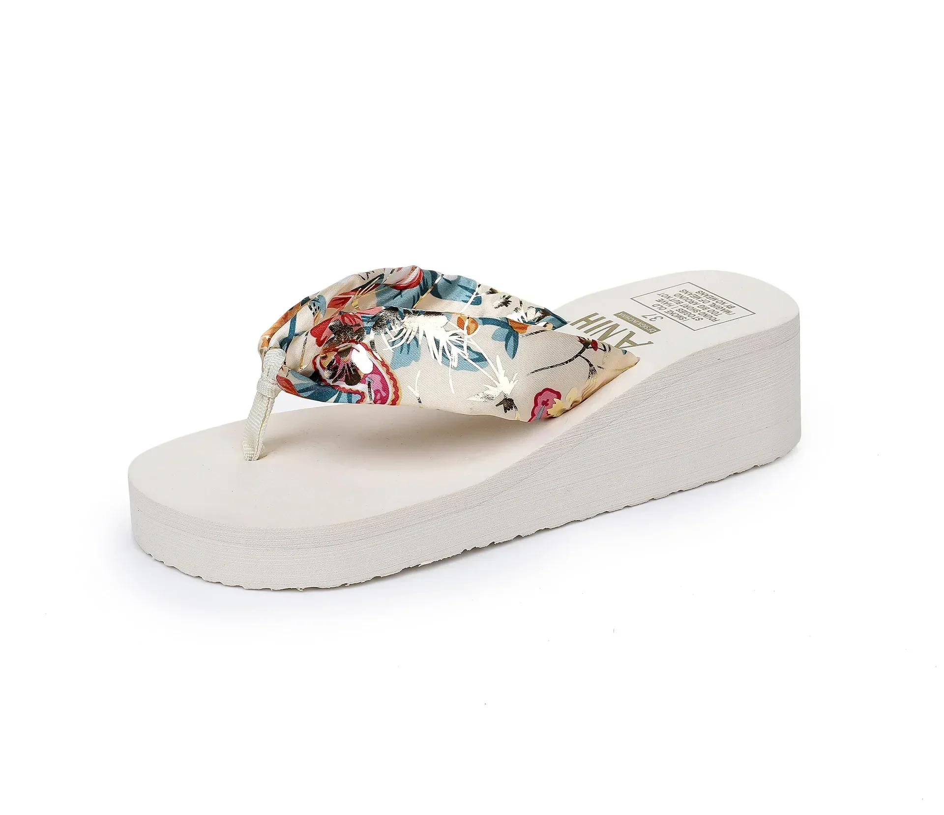Damen Flip-Flops Sommer Strand Plateau-Slipper Lässige Outdoor-Keilsandalen Sommer Damenschuhe – Detail 29