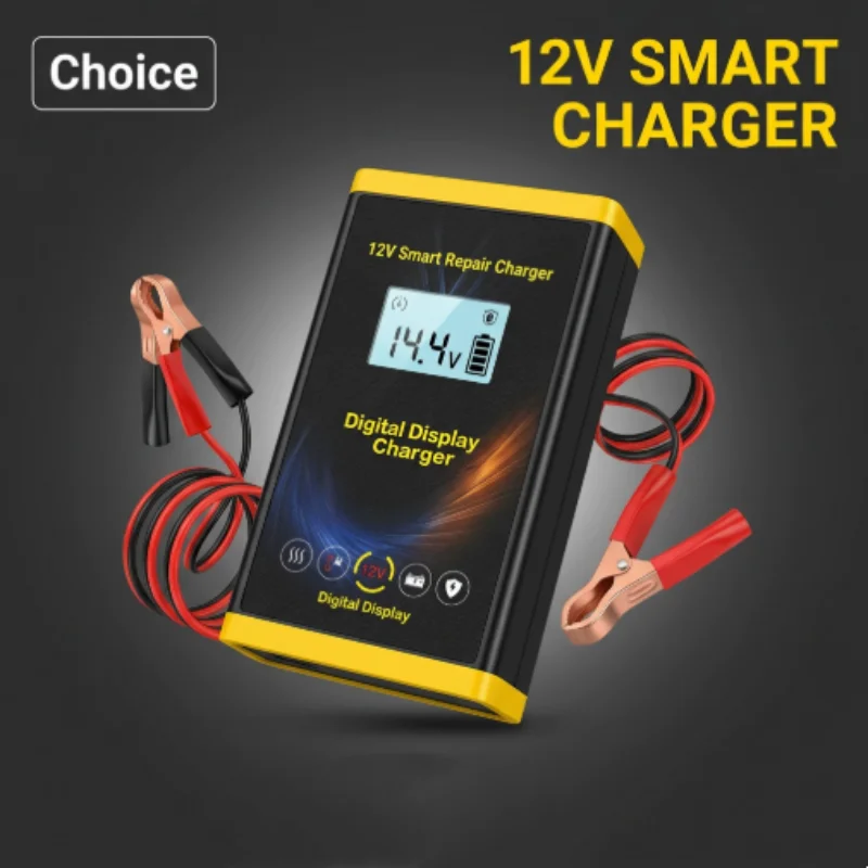 

12V 24V Motorcycle Car Truck Battery Charger Repair Tool AGM Charger for Vehicle Batteries