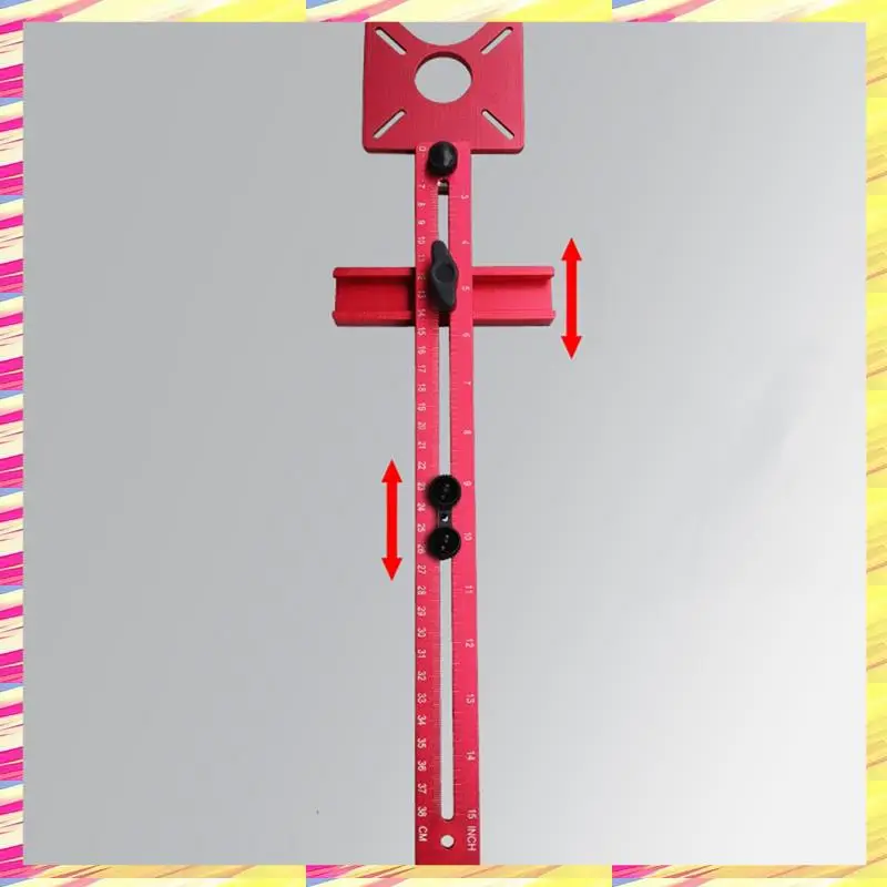 

ABJJ Milling Groove Bracket Base For Trimmer Edge Guide Positioning Circle Cutting Board Tool Router Circle Jig-Inch&Cm Durable