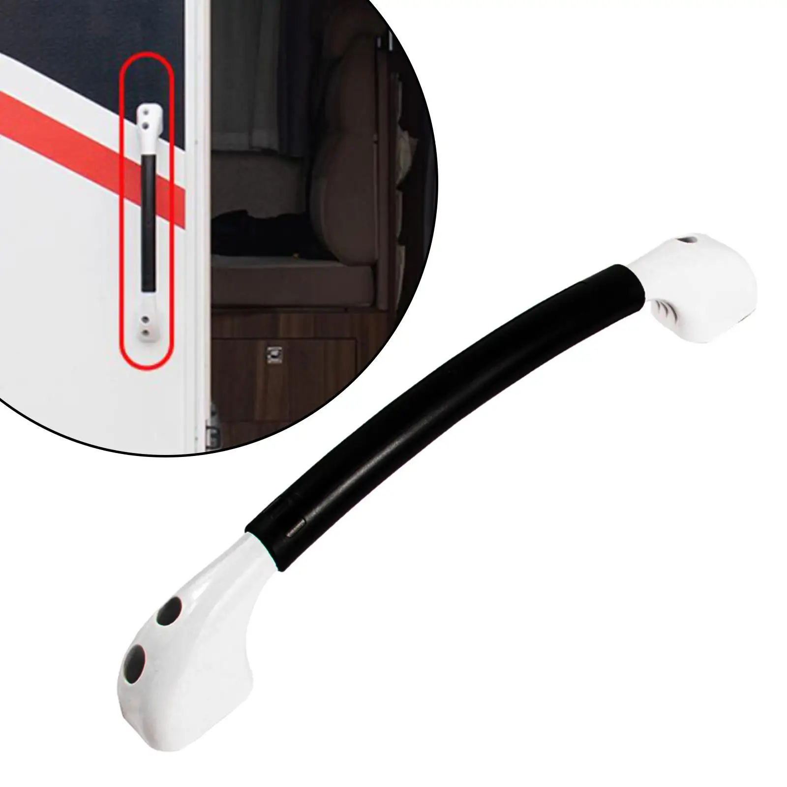 RV Handles Weather Resistant Entry Step Support Grab Bar Caravan Accessories Replacement for Cargo Trailer Boat Trailer RV