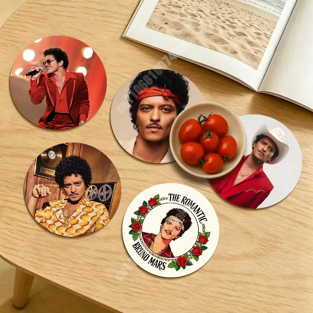 

B-Bruno 24K Magic M-Mars The Romantic Round Coaster for Drink Cup Relaxing Coffee Nook Sustainable Lifestyle Decor