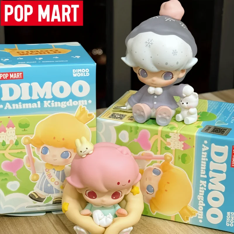 

Горячая POP MART, подлинная серия DIMOO Animal Kingdom, слепая коробка, модные модные игрушки, сюрприз, настольные украшения, куклы, подарки на день рождения