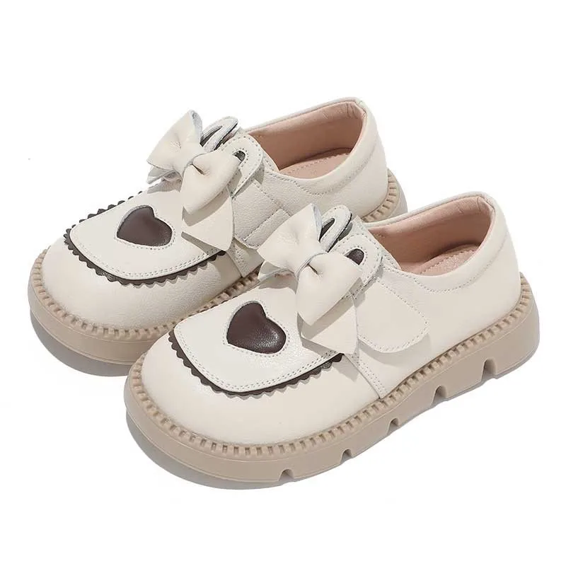 

Spring New Girls Children Leather Shoes Fashion Casual Baby Soft Bottom Size 26-35