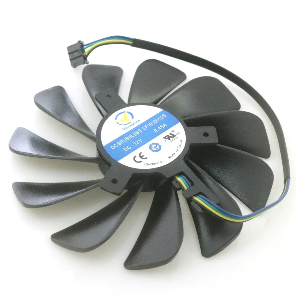 CF1010U12S 12V 0.45A 95mm 4Wire 4Pin VGA Fan For ASROCK Radeon RX5500 XT 8GB Challenger IT Challenger Graphics Card Cooling Fan
