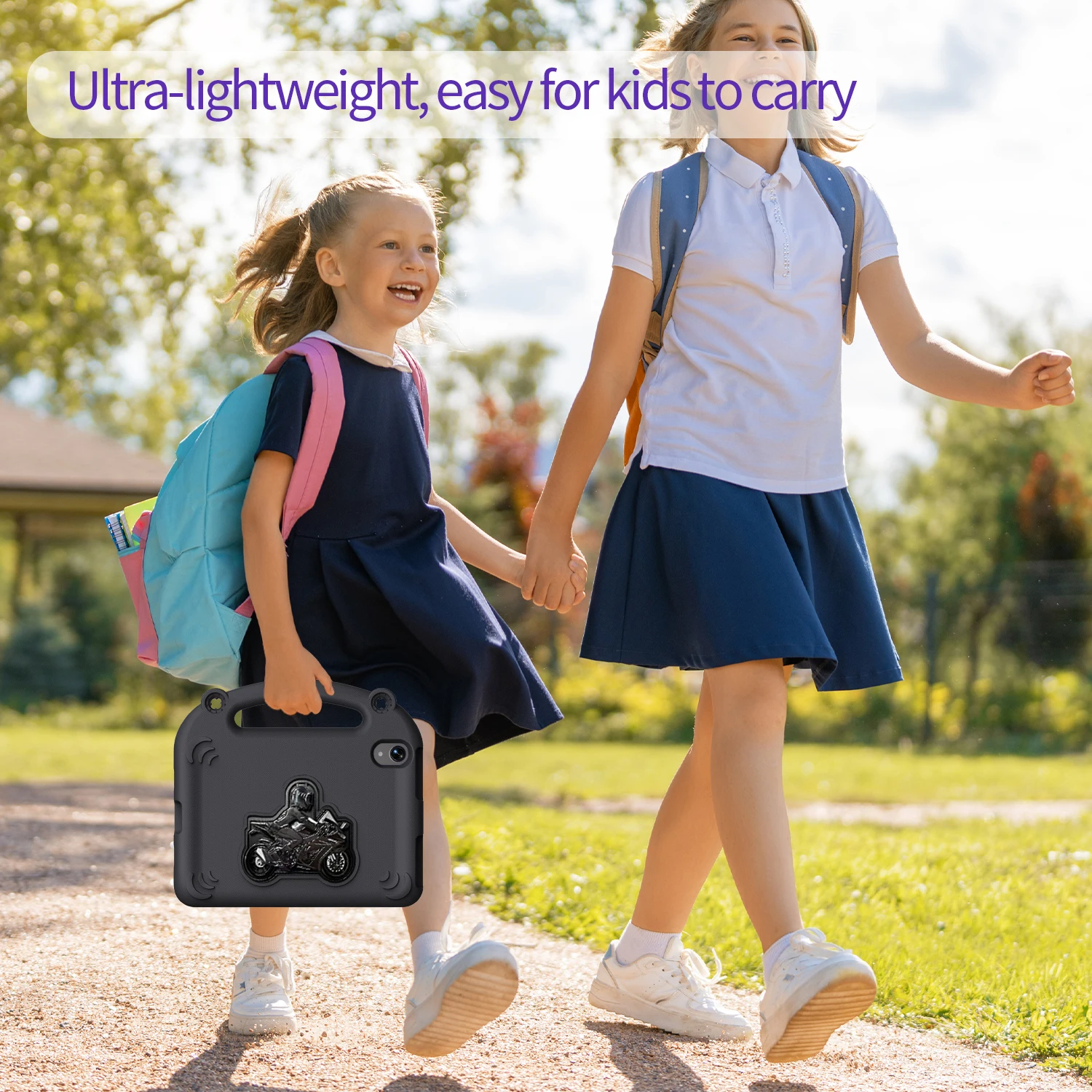 غطاء حماية مسطح لحامل الدراجة النارية باللون الأسود لجهاز ipad air 11 13 m3 حافظة 2025 ipad a16 حافظة لجهاز 10/11th Gen 10.9 7 8 9 mini 6/7th #6